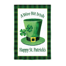 Wee Bit Irish Hat Suede Garden Flag - Flagladyusa