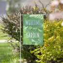 Welcome Dragonfly Garden Burlap Flag - Flagladyusa