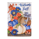 Welcome Fall Neutral House Suede Flag - Flagladyusa