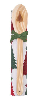 Whimsical Christmas Tree Kitchen Towel & Spoon Set - Flagladyusa