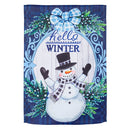 Winter Snowman Suede Garden Flag - Flagladyusa
