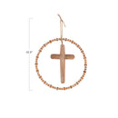 Wood and Metal Cross Wall Decor, 2 Colors - Flagladyusa