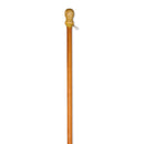 Wooden Banner Pole w/ Spinning Ring - Flagladyusa