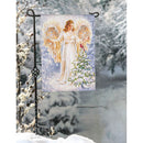 Woodland Glistening Angel Garden Flags - Flagladyusa