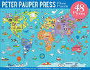 World Map Floor Puzzle (48 Pieces) - Flagladyusa