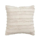Woven Cotton Striped Pillow Beige w Poly Fill - Flagladyusa