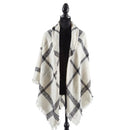 Wrapped in Love Scarf - Plaid, Grey, Blush - Flagladyusa