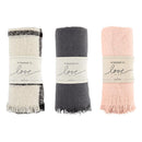 Wrapped in Love Scarf - Plaid, Grey, Blush - Flagladyusa