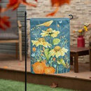 Yellow Finch and Sunflowers Suede Garden Flag - Flagladyusa